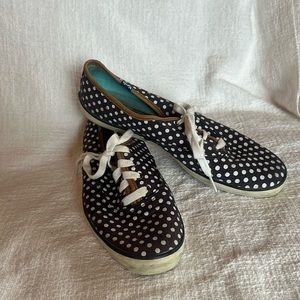 Keds Navy Polka Dot Sneakers Size 10